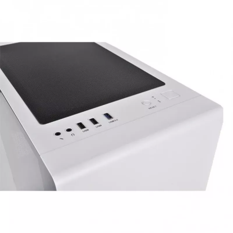 PC-Gehäuse Thermaltake S100 Tempered Glass Snow Edition Micro Tower Weiß