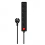 Steckdosenleiste SAVIO LZ-15 — 5 AC-Steckdosen, Universalstecker, 5 m Kabel, 2500 W, 10 A, schwarz