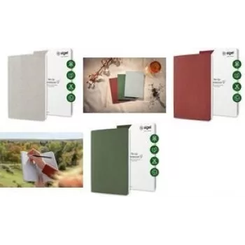 Notizbuch sigel RU202 A5 Softcover rot, 80 Blatt, kariert