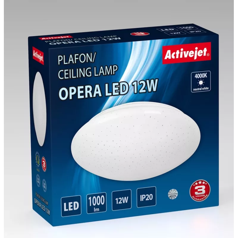 Moderne LED-Deckenleuchte Activejet OPERA LED 12W