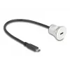 USB-Kabel DeLOCK 88183 0,3 m USB-C Schwarz Silber
