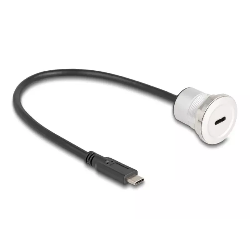 USB-Kabel DeLOCK 88183 0,3 m USB-C Schwarz Silber