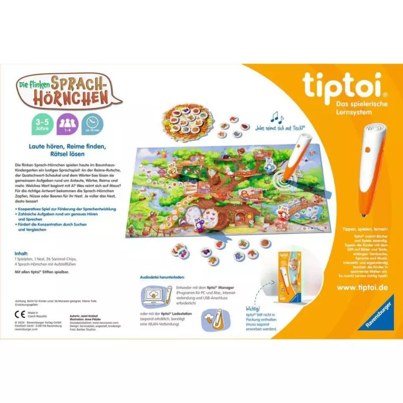 tiptoi Die flinken Language Squirrels, Brettspiel