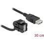 USB 2.0 A-Buchse mit Kabel schwarz DeLOCK 86869