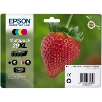 Epson Strawberry 29XL CMYK Tintenpatrone 1 Stück Original High (XL) Yield Schwarz, Cyan, Magenta, Gelb