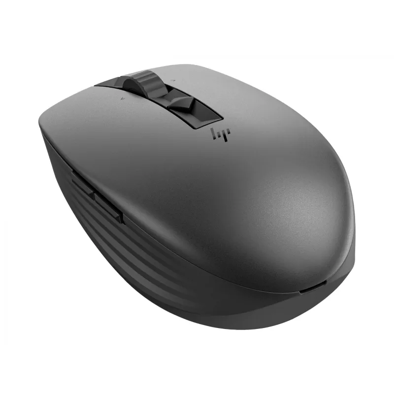 HP 710 Wiederaufladbare Stille Maus, Beidhändig, RF Wireless + Bluetooth, 3000 DPI, Schwarz