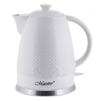 Elektrischer Wasserkocher Maestro MR-073 1,5 l 1500 W weiß, Hebelsteuerung, Wasserstandsanzeige