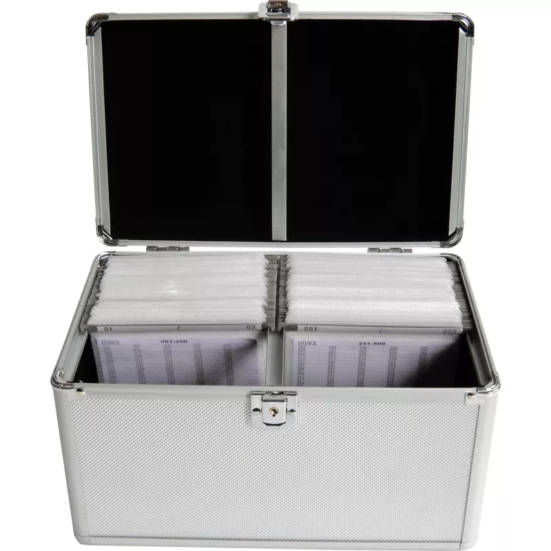 Box-Gehäuse MediaRange BOX75 für 200 Discs Silber