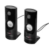 Kabelgebundener 2-Wege-PC-Lautsprecher Audiocore AC860, 2.0 Kanäle, 4 W RMS, USB-Stromversorgung, 3,5 mm Eingang, schwarz