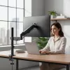 Monitorhalterung MACLEAN MC-135 Gasdruckfeder für 17-Zoll–32-Zoll-Bildschirme, Belastung 2–10 kg, schwarz