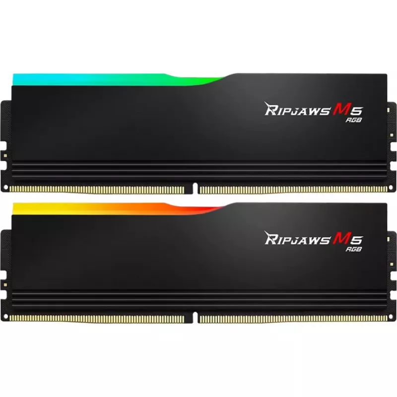 DIMM 32 GB DDR5-6800 (2x 16 GB) Dual-Kit, Speicher schwarz, F5-6800J3445G16GX2-RM5RK, Ripjaws M5 RGB, INTEL XMP