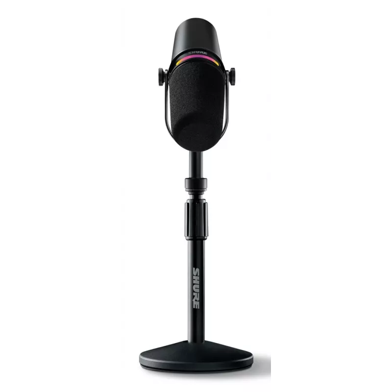 Shure MV7+-K-BNDL - Redner-/Gesangsmikrofon mit XLR/USB-C-Anschluss, schwarz + Tischstativ GATOR