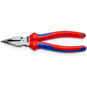 08 22 185, Spitzzange, 1,3 cm, 61 HRC, blau, rot, 55 mm, 185 mm