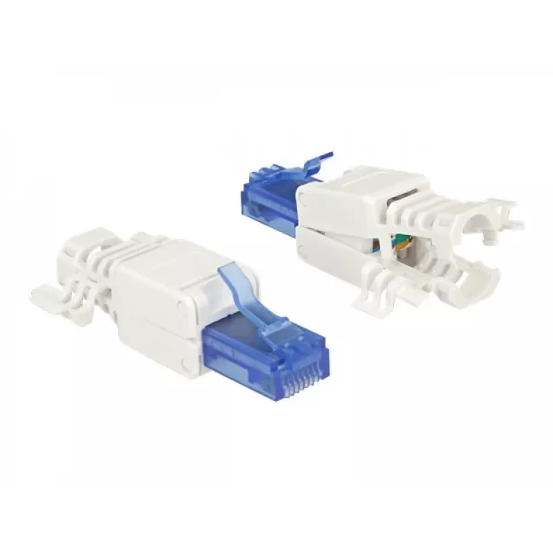 RJ-45-Stecker DeLOCK 86417 Blau Weiß