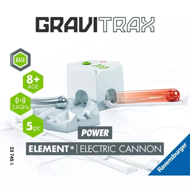 Ravensburger GraviTrax Element Elektrische Kanone – Streckenerweiterung für GraviTrax Kugelbahn