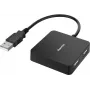 Hama 00300081 Schnittstellen-Hub USB 2.0 Typ-A 480 Mbit/s Schwarz