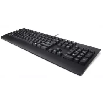 Kabelgebundene Lenovo Preferred Pro II Full-Size USB-Tastatur, QWERTY, rumänisches Layout, Schwarz, Handgelenkauflage