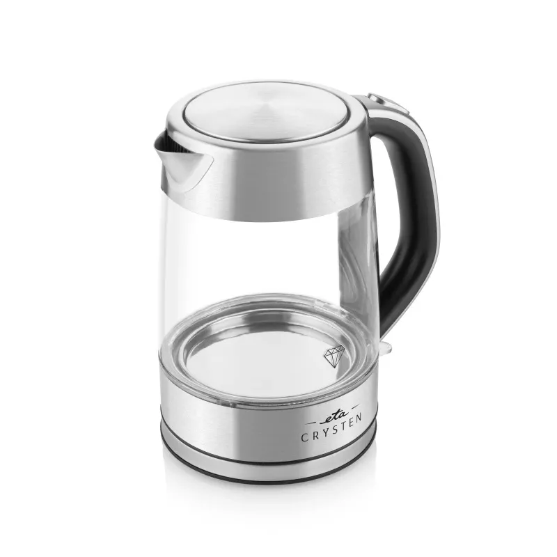 ETA Wasserkocher | ETA415490000 Crysten | Elektrisch | 2100 W | 1,7 L | Glas | 360° drehbarer Sockel | Glas