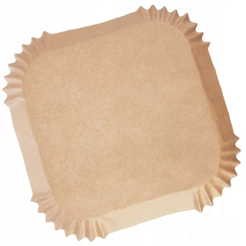 Heckermann Papier-Frittierkorb-Einlagen 21×21 cm quadratisch, 100 Stück (Modell 120071)