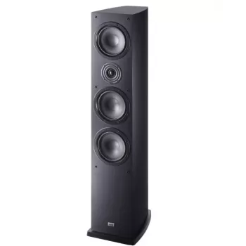 Heco ELITE 702 3-Wege kabelgebundener Standlautsprecher, 170 W RMS, 25–40000 Hz, 8 Ω, 91 dB, Schwarz