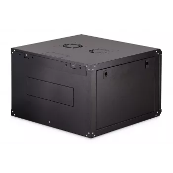 Wandmontiertes 19-Zoll-Rack-Gehäuse DIGITUS Dynamic-N DN-37103 — 7U, 600x600 mm, IP20, unmontiert, schwarz