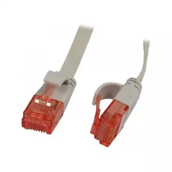 Patchkabel RJ45 - CAT6 250Mhz - 2m Grau - UTP(U/UTP) - PVC - Flach - Synergy 21 -