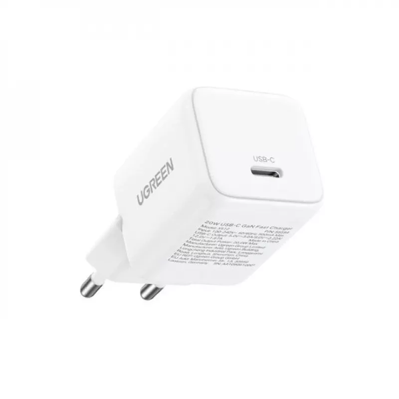UGREEN Ladegerät Nexode N Series X513 30W GaN USB-C Einzelport-Schnellladegerät, 100–240V, weiß