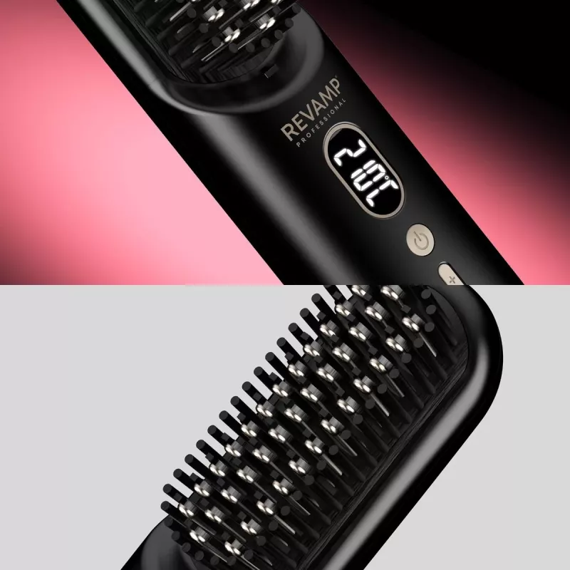 Revamp BR-1950 Straight & Go kabelloser ionischer Heißluftbürste