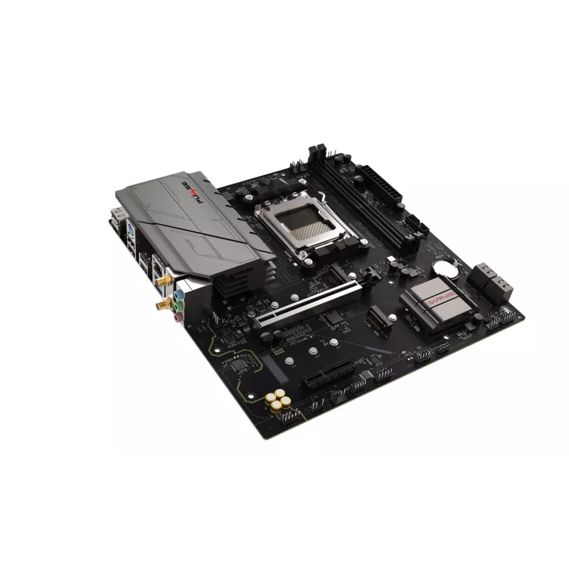 Motherboard Sapphire PULSE A620AM (microATX) Sockel AM5, AMD A620A, DDR5, 2x DIMM, 64 GB, 2x M.2, Gigabit LAN