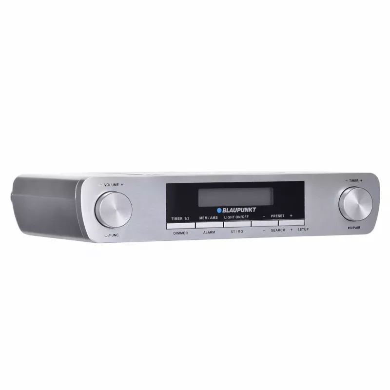Küchenradio BLAUPUNKT KR14BT mit Bluetooth, UKW, LED-Anzeige, 2x0.8W, Netz/Batterie, grau