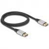 DeLOCK DisplayPort-Kabel 16K 60 Hz 1 m silber Metall