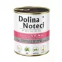 Nassfutter für Hunde Dolina Noteci Premium Kalbfleisch mit grünen Erbsen, 800 g, 78% Feuchtigkeit, 12% Protein