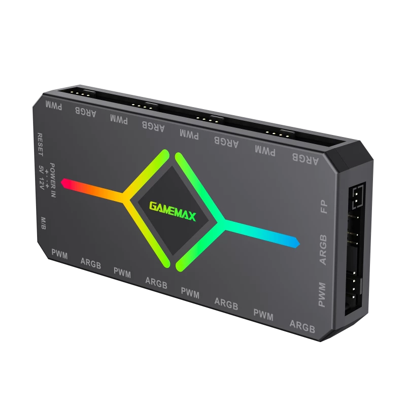 Gamemax | Remoter control | V4.0 ARGB PWM HUB BK | Schwarz | Gamemax