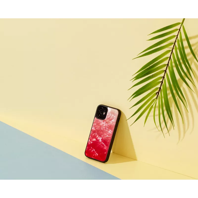 Schutzhülle iKins für Apple iPhone 12 mini — Pink Lake mit schwarzen Akzenten