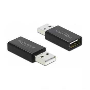 DELOCK USB 2.0 Adapter Typ-A-Stecker auf Typ-A-Buchse Datenblocker
