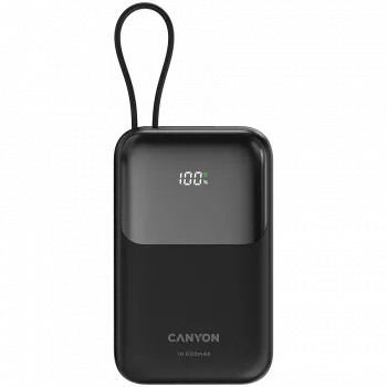 OnPower 101 mit integriertem Kabel 10000 mAh PD22.5W Schwarz