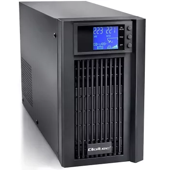UPS QOLTEC Pure Sine Wave 2kVA 1600W mit AVR und LCD-Display