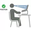 Laptopständer Port Designs 901103 — Aluminium und Schwarz, für Laptops bis 15,6 Zoll, Breite 260 mm, Tiefe 145 mm, Höhe 225 mm