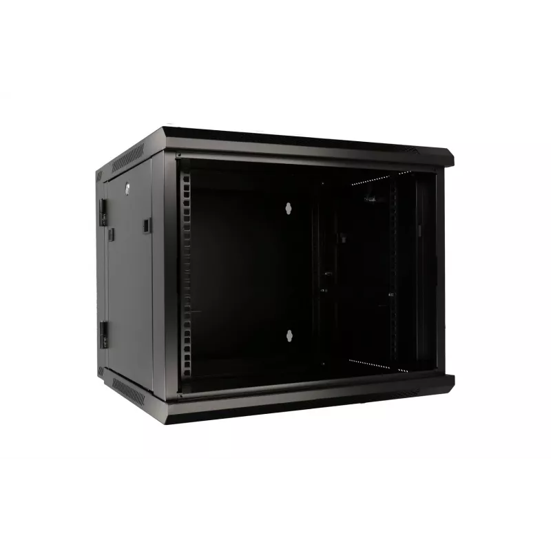 Extralink Rackmount-Gehäuse 9U 600x600 AZH Schwarz wandmontiert, Schwingtyp