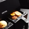Heißluftfritteuse Petra PT4750BLKVDEEU7, Zweikammer, 3,7 L Fassungsvermögen, Schwarz