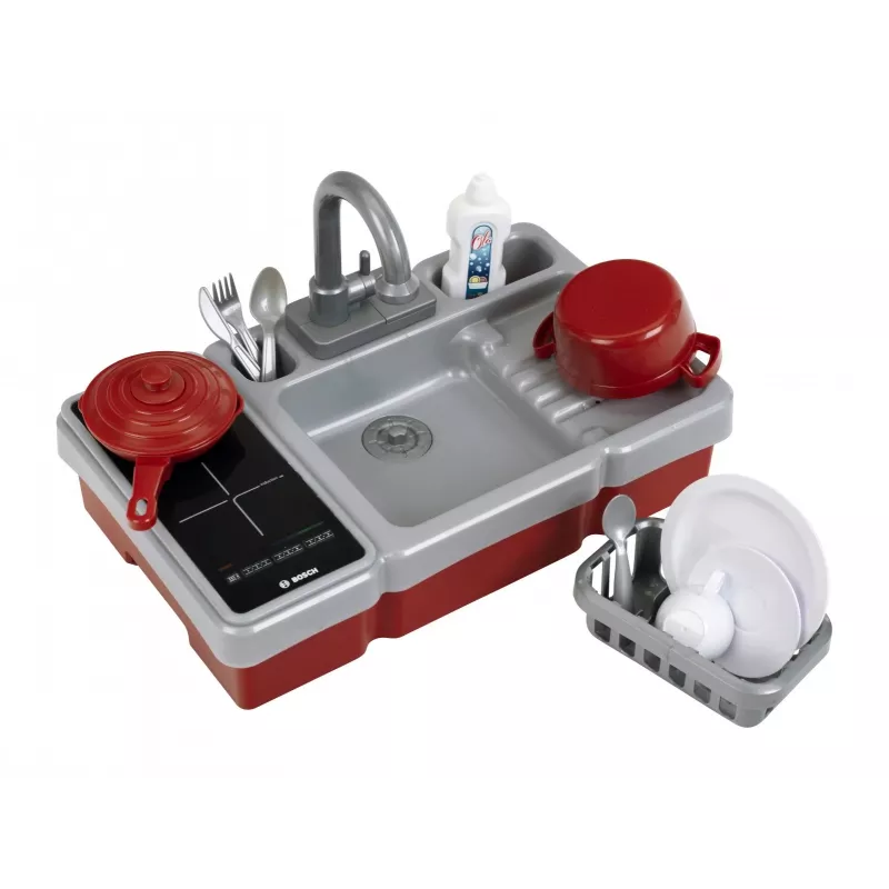 Spielzeugspüle mit Wasserfunktion und Licht KLEIN Modell 7110 – Kinder-Spielküchenzubehör