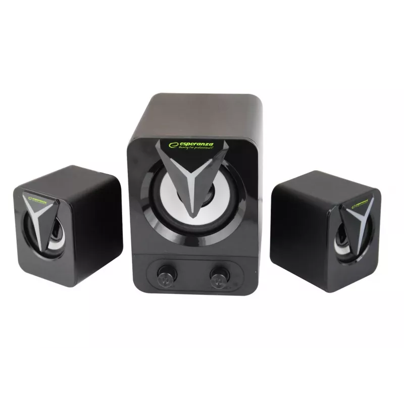 Esperanza EGS107 Lautsprecher 2.1 USB LED 5 W Schwarz