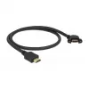 HDMI-Kabel DeLOCK 85467 0,5m Typ A Stecker auf Buchse Schwarz