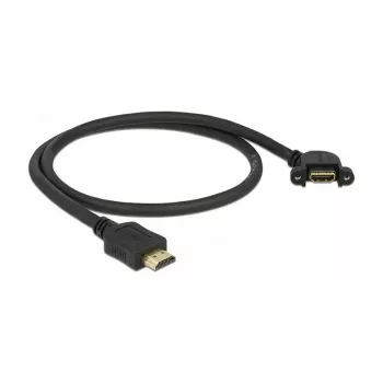 HDMI-Kabel DeLOCK 85467 0,5m Typ A Stecker auf Buchse Schwarz