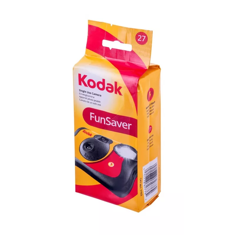 Kodak FunSaver Blitz-Einwegkamera, Farbfilm und Blitz, 27 Fotos, ISO 400