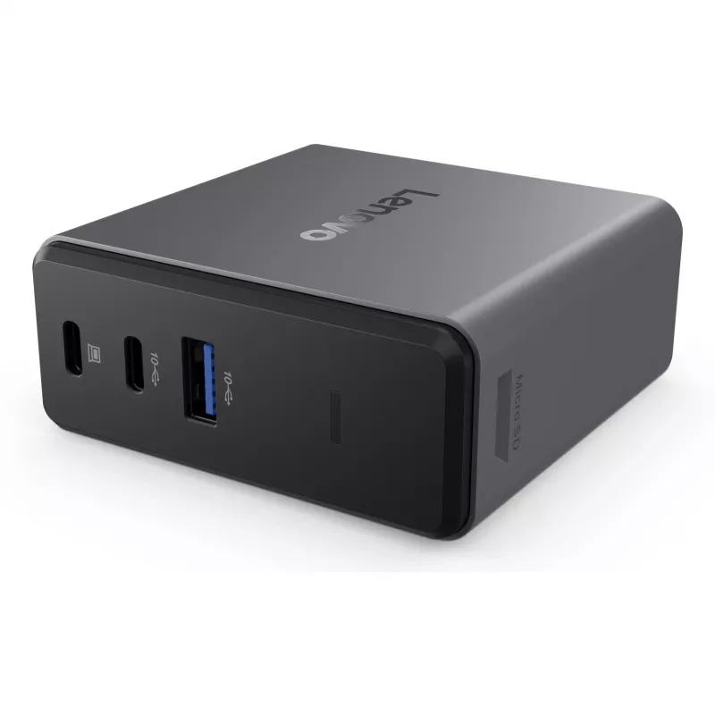 Lenovo X9 Charging GaN Dock Kabelgebunden USB 3.2 Gen 2 (3.1 Gen 2) Typ-C Grau
