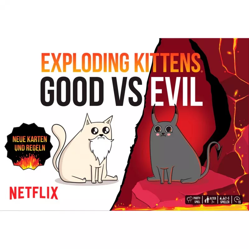Exploding Kittens - Gut gegen Böse, Kartenspiel