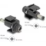 DeLOCK Keystone-Modul DC 5,5 x 2,5 mm Buchse auf Stecker schwarz