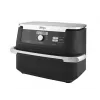 Doppel-10,4-L-Heißluftfritteuse Ninja AF500EU, Standgerät, 2470 W, Schwarz, Edelstahl