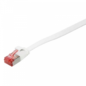 Logilink SlimLine - Patchkabel - RJ-45 (S) auf RJ-45 (S) - 2 m - U/FTP, PiMF - CAT 6 - geformt, zugentlastet, flach - Weiß (CF2051S)